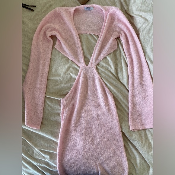 Beginning Boutique Aubrie Pink Backless Mini Dress - Picture 4 of 7